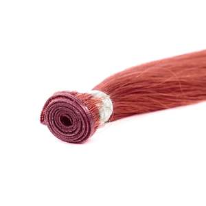 สำหรับต่อผมแบบ Genius Weft # 350 คอปเปอร์ เรมี่ เนเชอรัล เวฟ 50 ก - Product Image 3