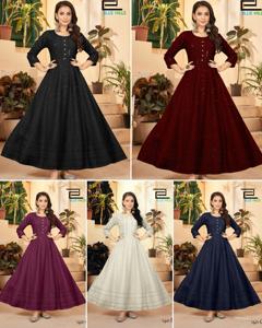 Launching New Designer Special Occasion Party Wear Beautiful Fancy <b>Chikankari</b> Work With Sequence Work Anarkali Fancy Gown - Product Image 6