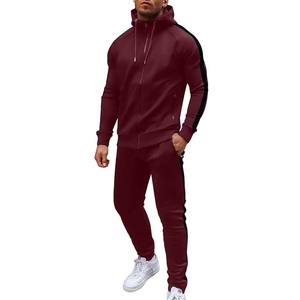 Men's Custom Design Tracksuit Zip Up <b>Jacket</b> & Jogger Set Custom Color Fleece Tracksuit Oversized Hoodie & Trouser Sets - Product Image 3