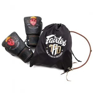 高品质Fairtex拳击手套，带定制标志印刷拳击包专业泰拳训练拳击手套