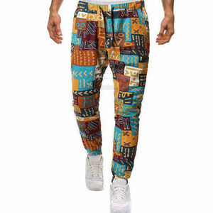 กางเกงขายาวผู้ชายทรงสลิมฟิต ทรงตรง สไตล์ลำลอง เอวกลาง น้ำหนักเบา รับสกรีนโลโก้ ด้านหน้าเรียบ ระบายอากาศได้ดี เป็นมิตรกับสิ่งแวดล้อม - Product Image 1