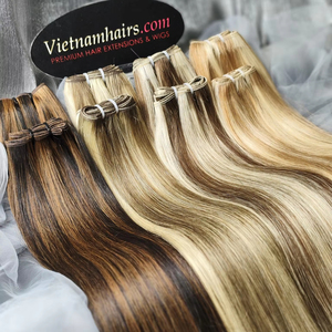 Venta al por mayor 2025 calidad superior mejor precio 100% vietnamita virgen Remy Extensiones de Cabello Humano Máquina doble trama Jerry Curl - Product Image 1