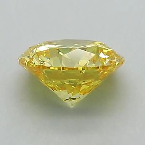 Diamante sintético cultivado en laboratorio, corte redondo, color amarillo intenso, certificado por IGI, para anillo de compromiso personalizado, de 1 a 5 quilates, VVS2 VS2 - Product Image 2