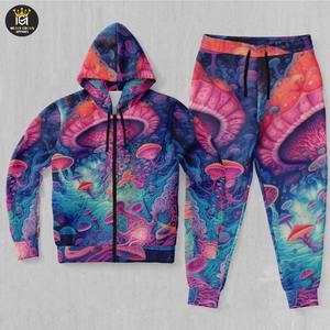 Survêtements de sport de sublimation unis 100% coton, respirant et ajusté, survêtements de sport ajustés, nouveau design à la mode pour hommes, au prix de gros - Product Image 3