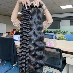 Vente en gros de cheveux humains vierges 100% naturels à cuticule alignée longs faisceaux pour femmes noires-Styles cambodgiens vietnamiens trame de peau - Product Image 1