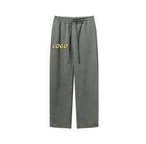Pantalones Deportivos Extra Grandes de Estilo Holgado con Lavado Ácido Personalizado, 380 Gsm, Lisos, Personalizados, de Pierna Ancha para Hombre - Product Image 6
