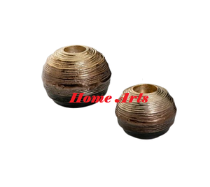 Set Of 2 Gold Color Iron Candle Holder <b>Marvelous</b> Design Round Shape Tealight Candle Holder For Home Decor Use - Product Image 4