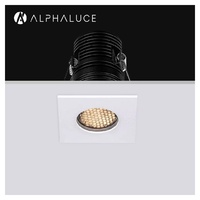 Spot encastré IP65 11W 7 Watts, taille de découpe 45mm, 2 3, downlight LED carré étanche pour salles de bain et toilettes