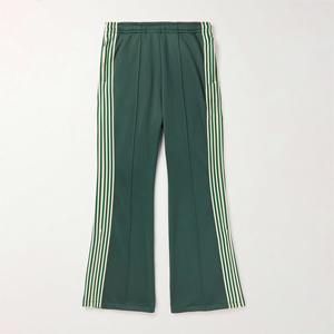 Personalizado Rhinestone Logo French Terry Streetwear Casual Jogger Stacked Cargo pantalones de chándal Acampanados para los hombres - Product Image 4