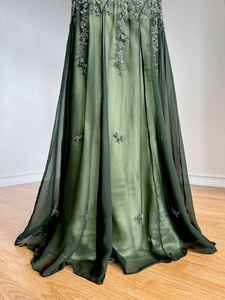 Robe de soirée en mousseline de soie pour adultes sans manches antistatique Spandex Respirant A-Line Floor-Length Casual Club Party Occasions - Product Image 5