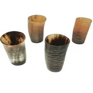 Taza de Beber de Cuerno de Búfalo, Hecha a Mano con Materiales Orgánicos de Primera Calidad, Tacto Real, Pulida, Regalo Empresarial, Festival, Boda - Product Image 1