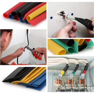 Gaine de câble électrique isolée thermorétractable en PE, 328 pièces, 10mm, tension nominale 600V, rapport de rétrécissement 2:1, protection de l'environnement - Product Image 6