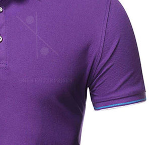 เสื้อโปโลสำหรับผู้ชายเสื้อโปโลผ้าฝ้าย100% ผ้าถักคุณภาพสูงลายตามสั่งแบบมีสไตล์ - Product Image 3