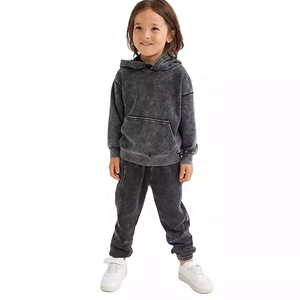 Ensemble de sweat-shirt décontracté pour enfants personnalisé, en molleton, en coton doux, deux pièces, pour garçons et filles - Product Image 2