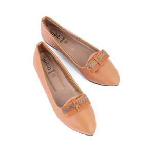 WN1083 Pompes moutarde Appartements confortables - Product Image 1