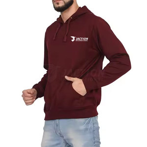 Último diseño básico hombres sudaderas con capucha hechas en Pakistán estilo callejero precio al por mayor sudaderas con capucha personalizadas - Product Image 3