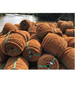 Cuerda de fibra de coco natural hecha a mano fuerte y duradera para patrón crudo de esterilla de fibra de coco ecológico - Product Image 4