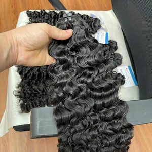 Nouvel article : Cheveux naturels bouclés birmans en trame, cheveux humains vietnamiens, sans perte ni nœuds, prêts à être expédiés - Product Image 3