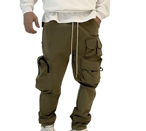 Pantalon Cargo Léger et Respirant pour Homme, Style Vintage en Toile Plissée, Décontracté, Style Naples - Vente en Gros Maden - Product Image 1