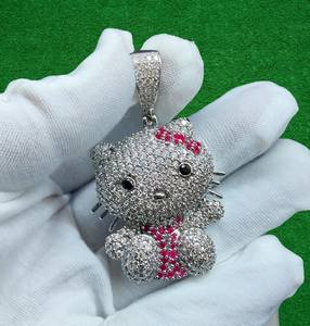 Pendentif en diamant CZ de dessin animé classique indien fabriqué à la main mode unisexe pour les fêtes et événements prix d'usine direct disponible - Product Image 3