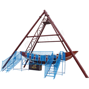Encantadores paseos en parque de atracciones, barco al aire libre, parque de atracciones, 40 asientos, barcos piratas de fibra de vidrio, paseos a la venta - Product Image 1