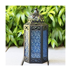 New 2025 Wedding Props Vintage Candlestick Metal White <b>Black</b> <b>Candle</b> <b>Holder</b> Lantern for Wedding Table Decoration - Product Image 6