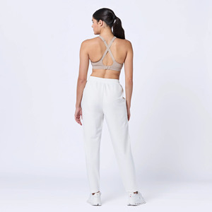 Latest Design White Women's Essential Slim Drawstring Jogger Terry <b>Fleece</b> Soft Fabric Women Sweatpants Women's Pants And <b>Trouser</b> - Product Image 2