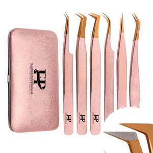 Pinzas de Precisión con Punta de Fibra para Electrónica y Manualidades, Pinzas Antiestáticas con Punta de Fibra para Laboratorio y Uso DIY - Product Image 1