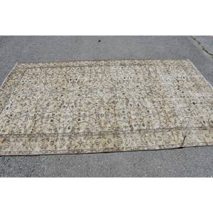 ยางลาเท็กซ์ผ้าไหมไม้ไผ่9.2ft สี่เหลี่ยมผืนผ้าลายผ้ากำมะหยี่สีเบจ5.4 x แนววินเทจคลาสสิกสำหรับวัยรุ่น - Product Image 3