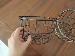 Panier en métal Panier de rangement rond pour fruits Plateaux de rangement de cuisine pour fruits - Product Image 2