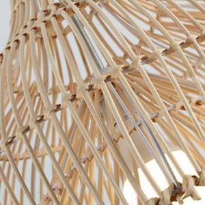 Lámpara de techo de ratán personalizable que admite varias formas y acabados para mejorar la decoración interior - Product Image 6