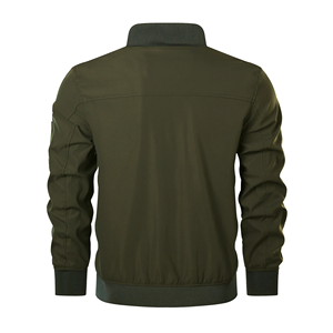 Chaquetas ajustadas de color café sólido para hombre de 100% algodón con diseño OEM hecho a medida con bolsillos, chaqueta, existencias excedentes de Bangladesh - Product Image 6