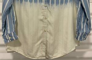 ไหมพรมผ้าฝ้าย100% ลายทางสำหรับผู้ชายผ้าปอปลินย้อมแขนยาวแห้งเร็วระบายอากาศได้ดี - Product Image 5