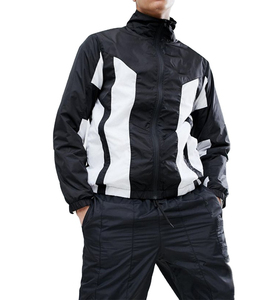 เสื้อแจ็คเก็ตแทร็คผู้ชายแบบสั่งทำพิเศษ รุ่นใหม่ปี 2026 คุณภาพพรีเมียม น้ำหนักเบาพิเศษ ผ้าไนลอน แต่งสีบล็อก - Product Image 6