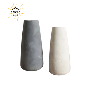Pot de fleurs en céramique beige, ensemble de jardinières émaillées, vase texturé contemporain pour la maison, le jardin et le bureau - Product Image 4