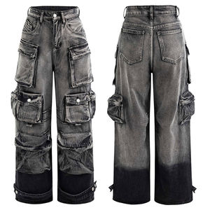 Pantalones vaqueros góticos de nuevo estilo 2025 para hombres al mejor precio, pantalones vaqueros góticos de calle alta con dos bolsillos, servicio OEM - Product Image 1