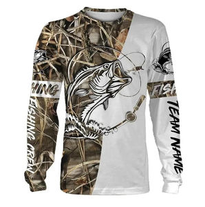 Vente en gros OEM unisexe maillot de pêche à manches longues tournoi pêche à capuche séchage rapide performance chemises de pêche - Product Image 4