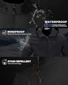 Chaqueta Softshell transpirable y cálida de calidad superior para hombre, chaqueta Softshell para exteriores - Product Image 6