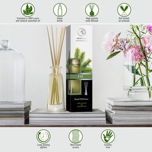 Diffuseur à bâtonnets Aromatika Aiguilles de sapin 100ml avec huile essentielle naturelle d'épicéa, parfum d'ambiance forêt longue durée - Product Image 3