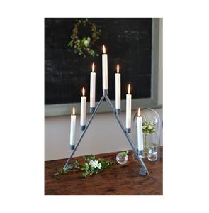 Metal Wire Menorah Candleholder Black Powder Coated Candlestick Holder <b>Christmas</b> & Wedding <b>Decorative</b> Metal Candle Stand - Product Image 1