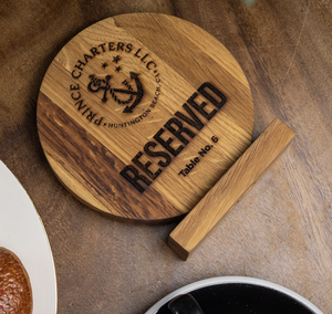 Divris Wooden Reserved Sign Laser Cut Rustic <b>Table</b> Marker Indoor and outdoor Use - Product Image 4