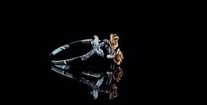 Anillo de Diamante Cultivado en Laboratorio de 0.15 CTW, Dos Tonos, Certificado SGL, Oro Blanco y Rosa Sólido de 14K - Product Image 2