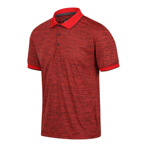 Camiseta Polo activa de poliéster para hombre más vendida con cuello acanalado a la venta, camisetas Polo personalizadas con logotipo bordado para hombre - Product Image 5