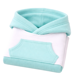 Sudadera con Capucha para Perro, Color Blanco y Menta, sin Mangas, con Cremallera Delantera, Diseño Fácil de Poner - Product Image 6
