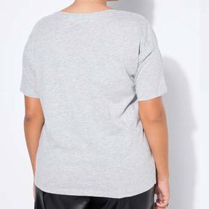 T-shirts en gros d'usine 100% coton Grande taille T-shirts vierges pour femmes T-shirt personnalisé avec impression de logo personnalisé - Product Image 3