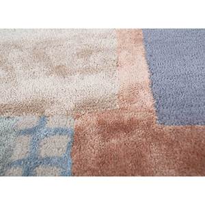 พรมขนสัตว์และวิสโคสทอมือลายเส้นสีงาช้าง รุ่นท็อป-198 ลายแบบนามธรรม สำหรับใช้ในบ้าน - Product Image 3