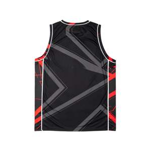 Camisetas por sublimación de baloncesto profesional, camiseta de baloncesto transpirable de secado rápido de poliéster ligero con estampado personalizado para equipo - Product Image 2