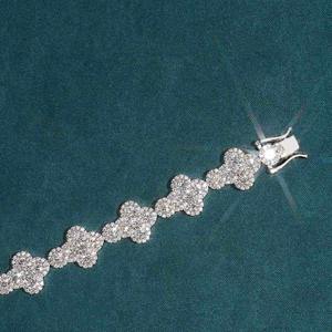 Nouveauté 12mm VVS Moissanite Diamant Plaqué Or 925 Bracelet Croix En Argent Sterling De Luxe Bijoux Haut De Gamme Au Prix Le Plus Bas - Product Image 3