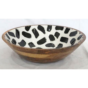 Mesa de Frutero de esmalte alto, ensaladera de madera decorativa, vajilla de Calidad exclusiva, cuencos para servir, logotipo personalizado - Product Image 5