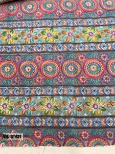 "High-Quality Schiffli Embroidered Fabric with Printed Designs Elegant Eyelet Lace for Dresses, Kurtis, Sarees, Tops & Fashion - Product Image 3